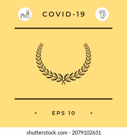 Laurel wreath symbol. Elements for your design