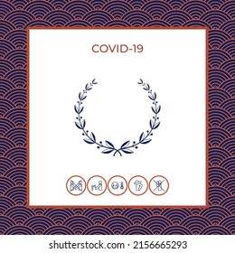 Laurel wreath symbol. Elements for your design