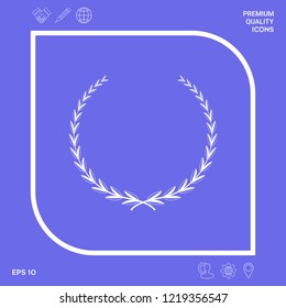 Laurel wreath - symbol. Graphic elements for your design