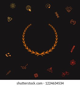Laurel wreath - symbol. Graphic elements for your design