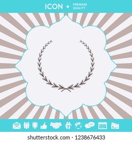 Laurel wreath - symbol. Graphic elements for your design