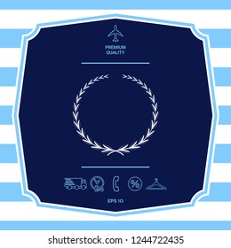 Laurel wreath, symbol. Graphic elements for your design