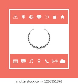 Laurel wreath - symbol. Graphic elements for your design