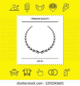 Laurel wreath - symbol. Graphic elements for your design