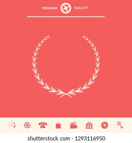 Laurel wreath - symbol. Graphic elements for your design