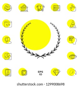 Laurel wreath - symbol. Graphic elements for your design