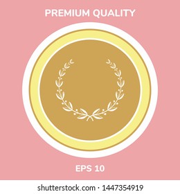 Laurel wreath symbol. Graphic elements for your design