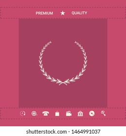 Laurel wreath - symbol. Graphic elements for your design