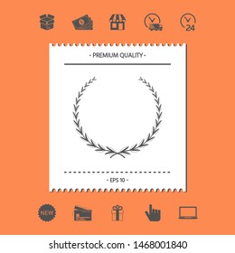 Laurel wreath - symbol. Graphic elements for your design