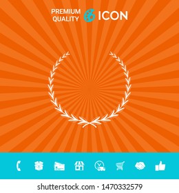 Laurel wreath - symbol. Graphic elements for your design