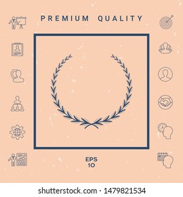 Laurel wreath - symbol. Graphic elements for your design