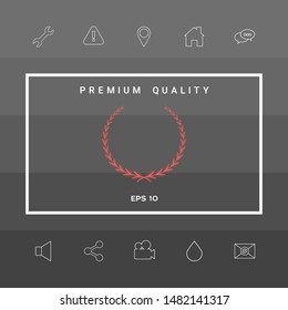 Laurel wreath - symbol. Graphic elements for your design