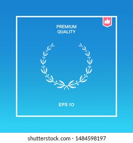 Laurel wreath symbol. Graphic elements for your design