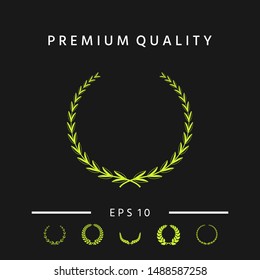 Laurel wreath - symbol. Graphic elements for your design