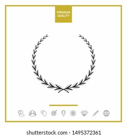 Laurel wreath - symbol. Graphic elements for your design