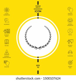 Laurel wreath - symbol. Graphic elements for your design