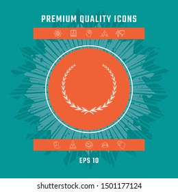 Laurel wreath - symbol. Graphic elements for your design
