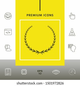 Laurel wreath - symbol. Graphic elements for your design