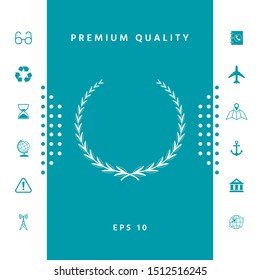 Laurel wreath - symbol. Graphic elements for your design