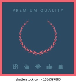 Laurel wreath - symbol. Graphic elements for your design