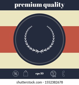 Laurel wreath - symbol. Graphic elements for your design