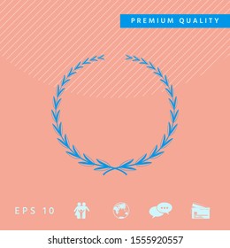 Laurel wreath, symbol. Graphic elements for your design