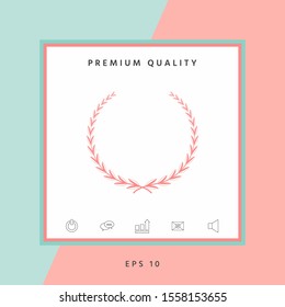 Laurel wreath - symbol. Graphic elements for your design