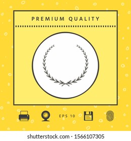 Laurel wreath - symbol. Graphic elements for your design