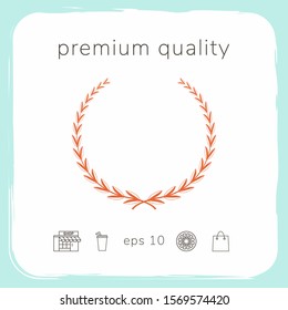 Laurel wreath - symbol. Graphic elements for your design