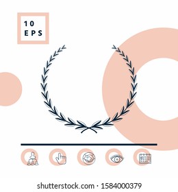 Laurel wreath - symbol. Graphic elements for your design