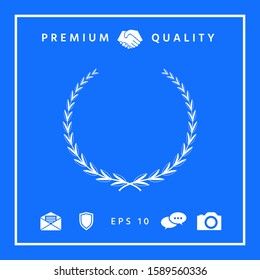 Laurel wreath - symbol. Graphic elements for your design