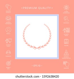Laurel wreath - symbol. Graphic elements for your design