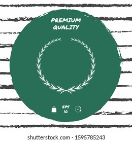Laurel wreath, symbol. Graphic elements for your design