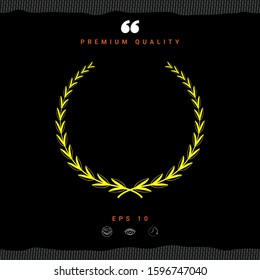 Laurel wreath - symbol. Graphic elements for your design