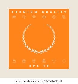 Laurel wreath - symbol. Graphic elements for your design
