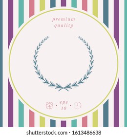 Laurel wreath - symbol. Graphic elements for your design