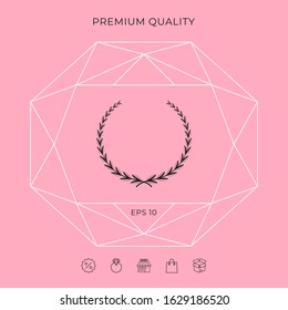 Laurel wreath - symbol. Graphic elements for your design