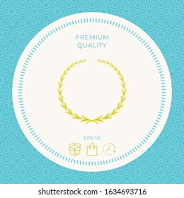 Laurel wreath, symbol. Graphic elements for your design