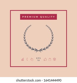 Laurel wreath - symbol. Graphic elements for your design
