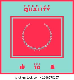 Laurel wreath - symbol. Graphic elements for your design