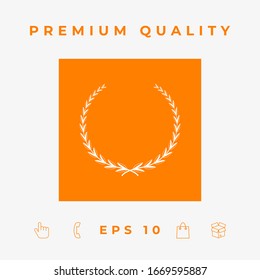 Laurel wreath - symbol. Graphic elements for your design