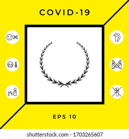 Laurel wreath - symbol. Graphic elements for your design
