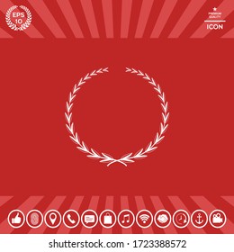 Laurel wreath, symbol. Graphic elements for your design