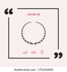 Laurel wreath, symbol. Graphic elements for your design