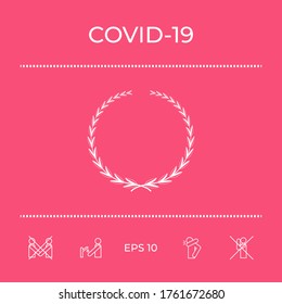 Laurel wreath, symbol. Graphic elements for your design