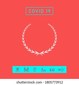 Laurel wreath - symbol. Graphic elements for your design
