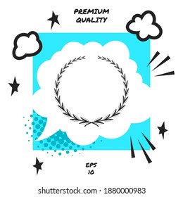 Laurel wreath, symbol. Graphic elements for your design
