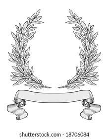 laurel wreath vector