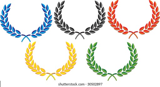 laurel wreath vector
