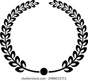 a Laurel Wreath Vector artwork illustration clipart